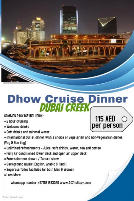 Dubai Creek Dhow Cruise Dinner
